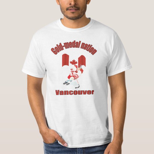 T-shirt Gagnants de la médaille d'or du Canada (Devant)