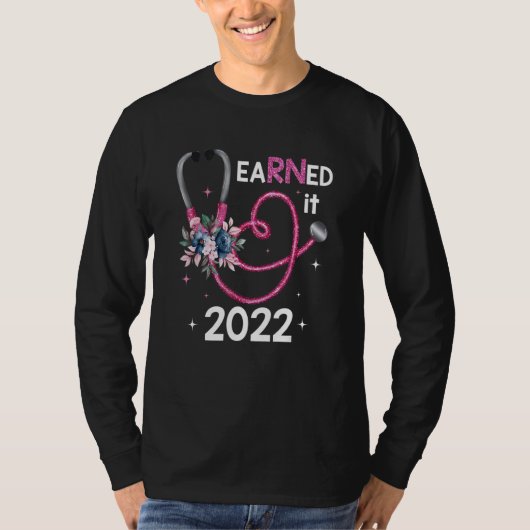 T-shirt Gagné Il Rn Infirmière Graduation 2022 (Devant)