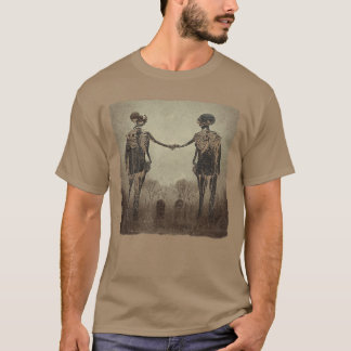 T-shirt Gagne squelette effrayant esthétique Horreur Goth 