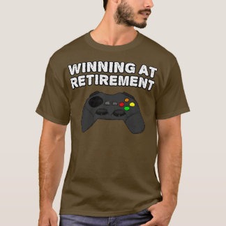 T-shirt Gagner À La Retraite Jeu Vidéo Joueur Retraité
