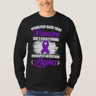 T-shirt Gagner n'est pas tout Lupus Ruban Violet Lupus