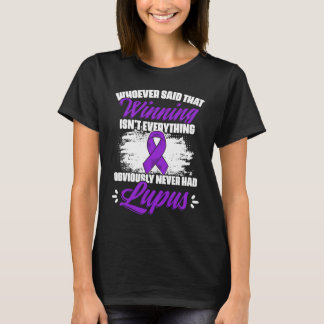 T-shirt Gagner n'est pas tout Lupus Ruban Violet Lupus