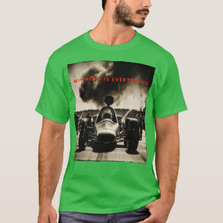 T-shirt gagner une course rétro est tout