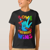 T-shirt Gagnera toujours le Gay pride Sourd Sourde Sourde (Devant)