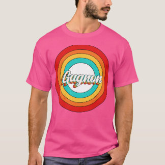 T-shirt Gagnon Nom Chemise Vintage Gagnon Cercle