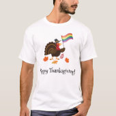 T-shirt gai de mâle de bon thanksgiving (Devant)