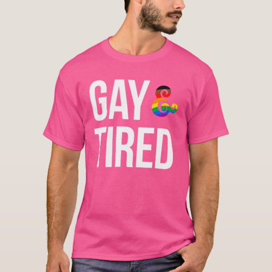 T-shirt Gai et fatigué (Devant)