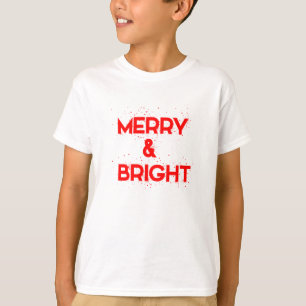 T-shirt Gai et lumineux avec des flocons de neige