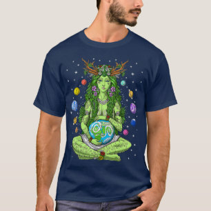 T-shirt Gaia Déesse grecque Pagan Mère Terre Hippie Natur