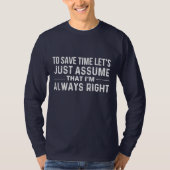 T-shirt gain de temps (Devant)