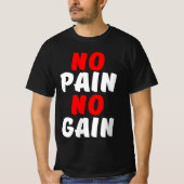 T-SHIRT GAIN NO PAIN (Devant)