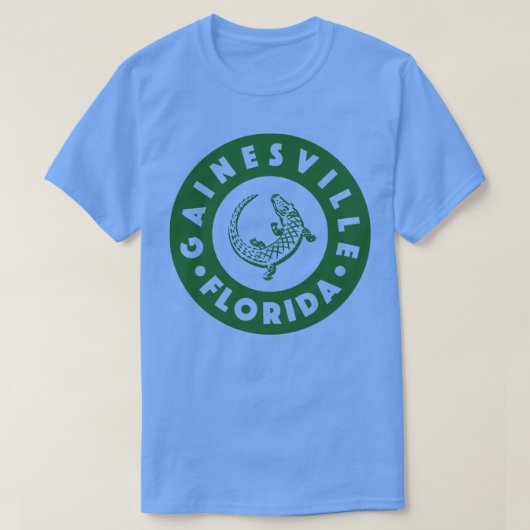 T-shirt Gainesville Floride Circle Vert (Design devant)