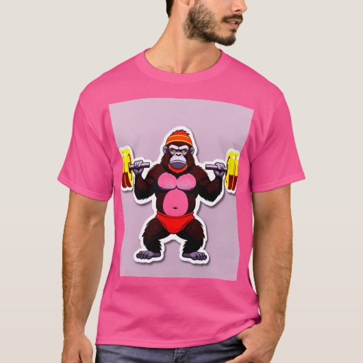 T-shirt Gains de gorille - Mode animal activé (Devant)