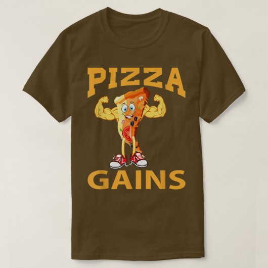 T-shirt Gains De Pizza, Gym 16373233 (Design devant)