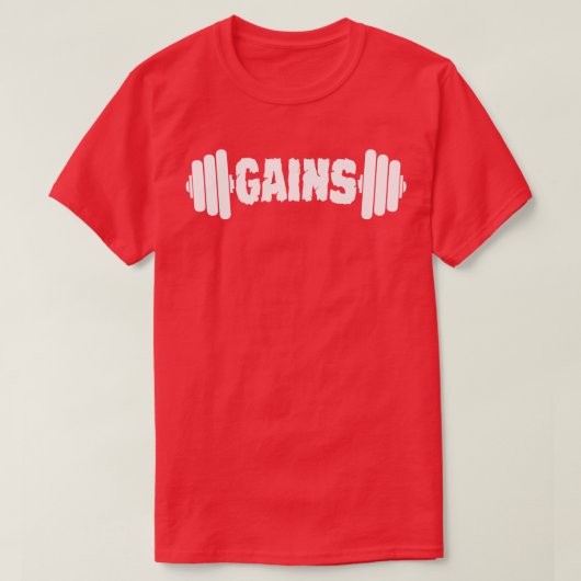 T-shirt Gains Poids Lifting (Design devant)