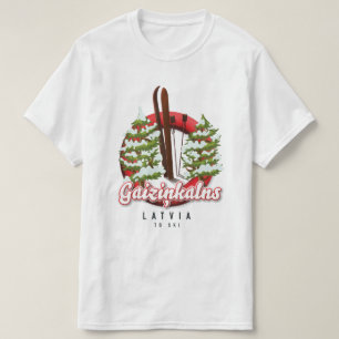 T-shirt Gaiziņkalns Lettonie logo ski