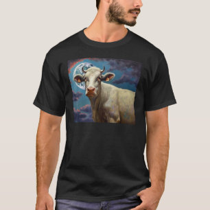T-shirt Galactic Moo-niverse Bovins Adorables Au-delà de l