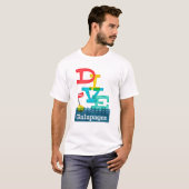 T-shirt Galapagos Dive - Plongée colorée (Devant entier)
