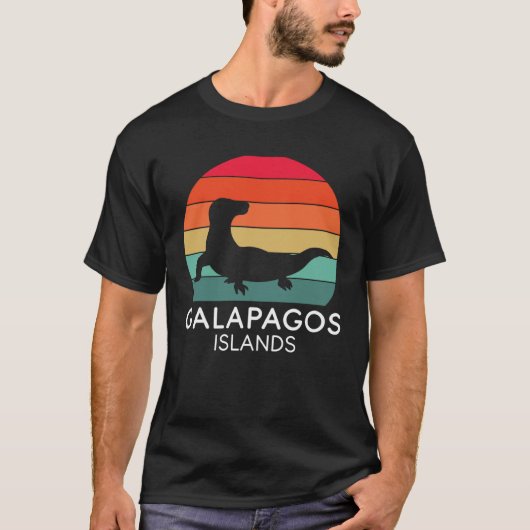 T-shirt Galapagos Islands National Park Lizard Ecuador Oce (Devant)