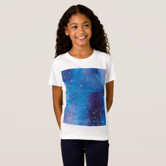 T-Shirt Galaxie bleu-foncé (Devant entier)