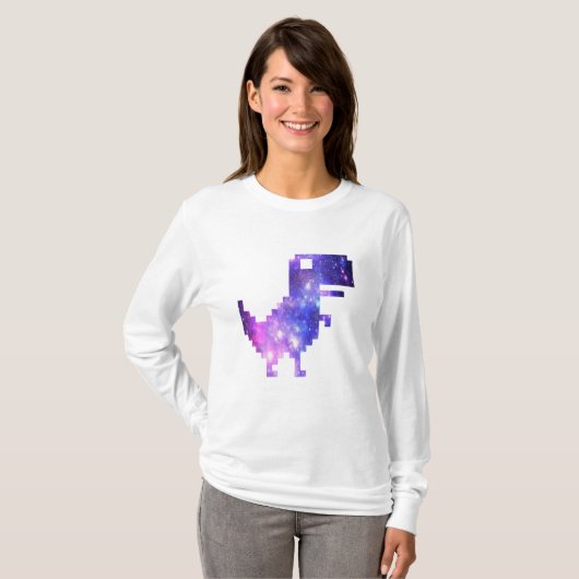 T-shirt Galaxie Chrome T-Rex (Devant entier)
