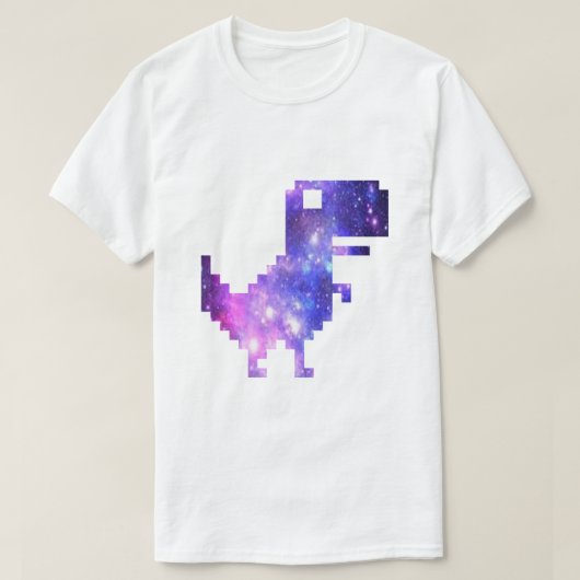 T-shirt Galaxie Chrome T-Rex (Design devant)