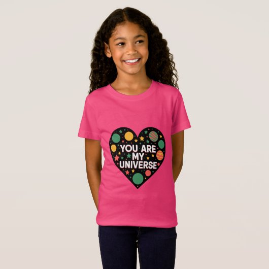 T-Shirt Galaxie de l'amour (Devant entier)