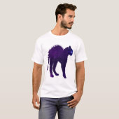 T-shirt Galaxie en colère conception graphique chat lancer (Devant entier)