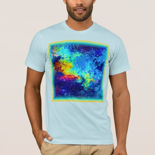 T-shirt Galaxie multicolore. Commandez dès maintenant (Devant)