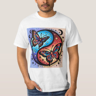 T-Shirt Galaxie Papillon Céleste Esthétique