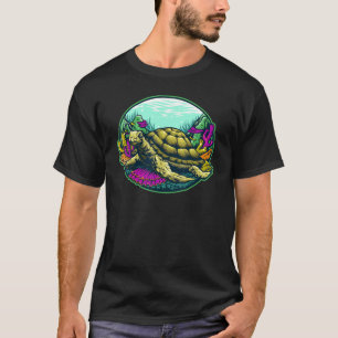 T-shirt Galaxie Tortue de l'espace sous l'eau Ralentir Bre