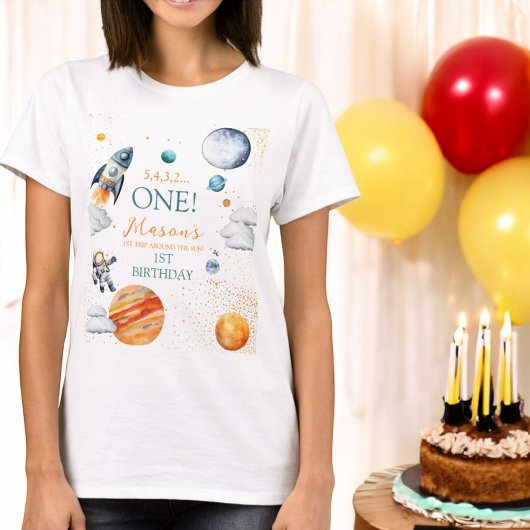 T-shirt Galaxy Adventure Space Boy Premier anniversaire