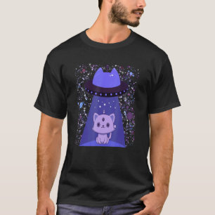 T-shirt Galaxy Ca Cat Ufo Cat Tee