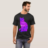 T-shirt Galaxy Chat Espace Extérieur Chat Univers (Devant entier)