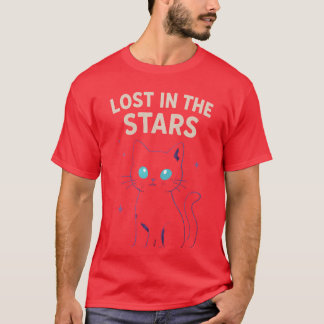 T-shirt Galaxy Chat - Perdu dans les étoiles