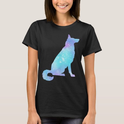 T-shirt Galaxy German Shepherd (Devant)