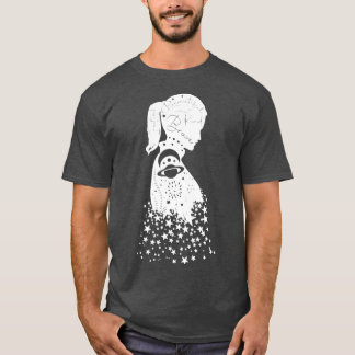 T-shirt Galaxy Girl Mère Soeur Astrologie Witchy Gothique