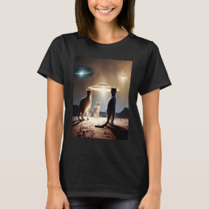 T-shirt Galaxy Kittens Chat UFO Chat Dans L'Espace 29