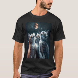 T-shirt Galaxy Kittens Chat UFO Chat Dans L'Espace 3