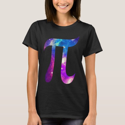 T-shirt Galaxy Pi Symbol Space Math 's (Devant)