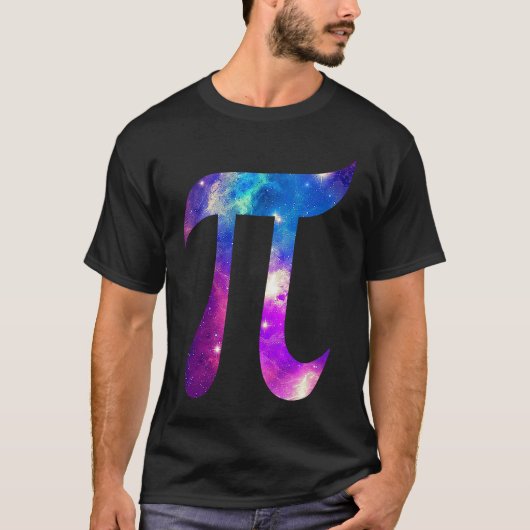 T-shirt Galaxy Pi Symbol Space Math 's (Devant)