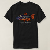 T-shirt Galaxy Rasbora Celestial Pearl Danio avec Texte Cl (Design devant)