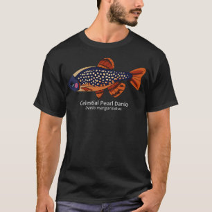 T-shirt Galaxy Rasbora Celestial Pearl Danio with Text Cla
