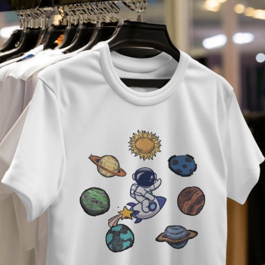 T-shirt Galaxy rêver explorateur astronaute et planètes