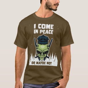 T-shirt Galaxy Science Space Lover Je Viens En Paix Ou May