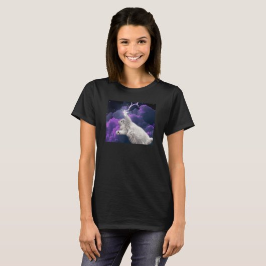 T-shirt Galaxy Space Lighting Chat (Devant entier)