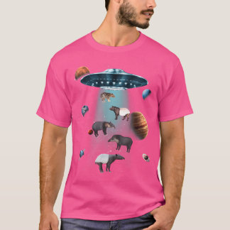 T-shirt Galaxy Tapir Space Ufo Étoiles Aliens Animal Malay