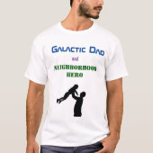 T-shirt Galaxy's Best Papa Funny Fête des pères Space Cade (Devant)