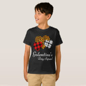 T-shirt Galentines Day Squad Valentines Hearts Love Leopar (Devant entier)