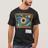 T-shirt Galerie d'art Eclipse solaire encadrée (Devant)